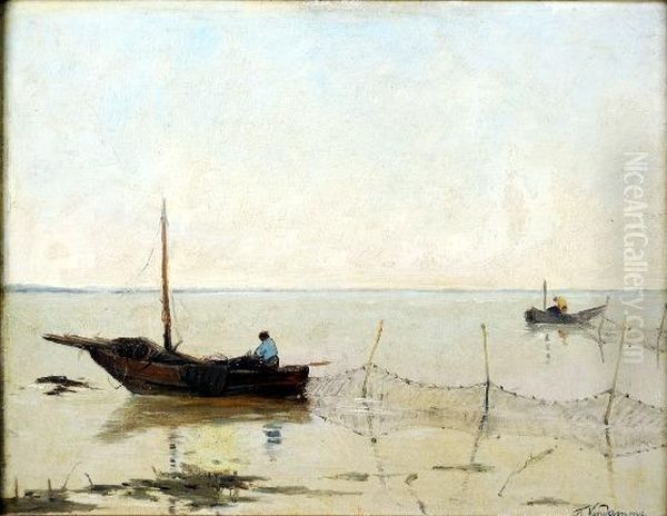 [la Peche] Oil Painting by Frans Van Damme