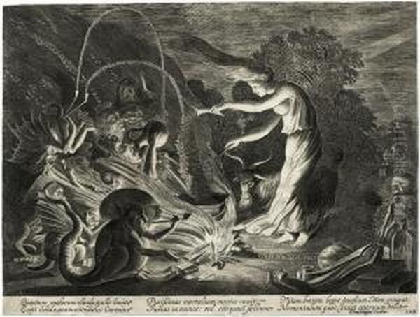Hexensabbat Oil Painting by Jan Jansz. Van De Velde