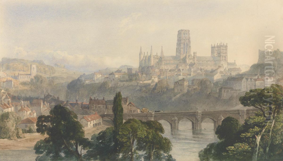 Durham Cathedral Oil Painting by George Arthur Fripp