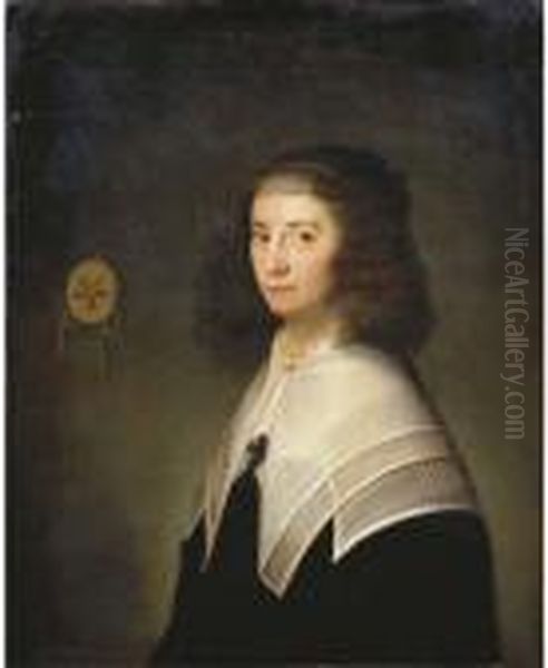 Portrait Of A Lady Oil Painting by Bartholomeus Van Der Helst