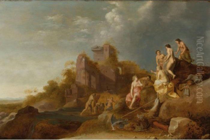 Sold By The J. Paul Getty Museum To Benefit Future Painting Acquisitions
 

 
 
 

 
 Diana And Actaeon Oil Painting by Dirck Van Der Lisse