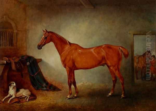 Firebird And Policy Oil Painting by John Jnr. Ferneley