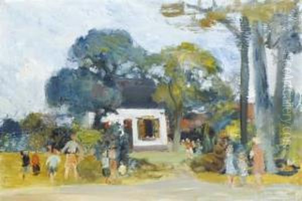 Het Witte Huis Oil Painting by Albert Van Dyck