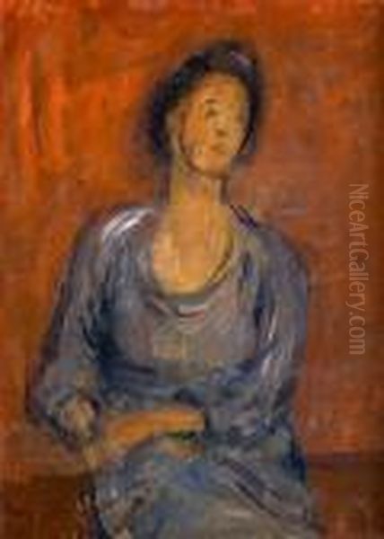 Figure Assise Oil Painting by Albert Van Dyck