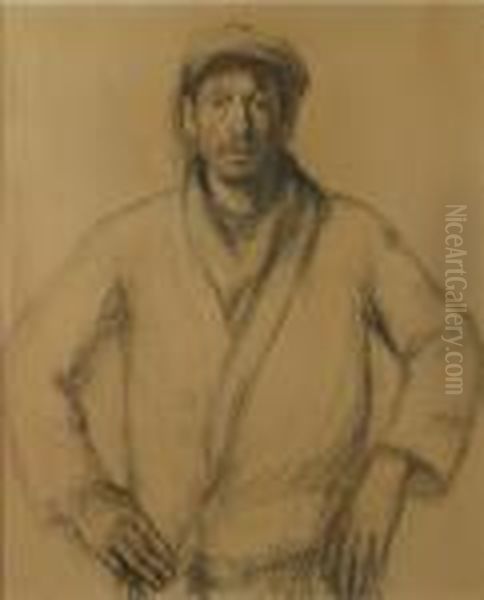 Portrait De Fermier Oil Painting by Albert Van Dyck