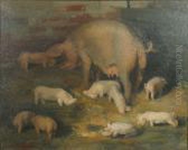 Zeug Met Jongeren. Oil Painting by Albert Van Dyck