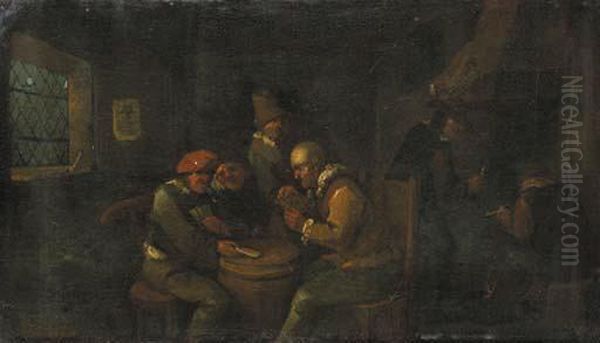 Boors Oil Painting by Egbert Van Heemskerck