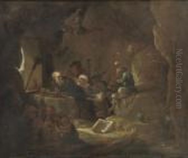 The Temptation Of Saint Anthony Oil Painting by Matheus van Helmont