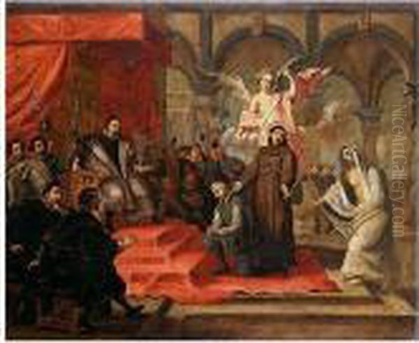 Bilocacion De Sanantonio Oil Painting by Willem van, the Elder Herp