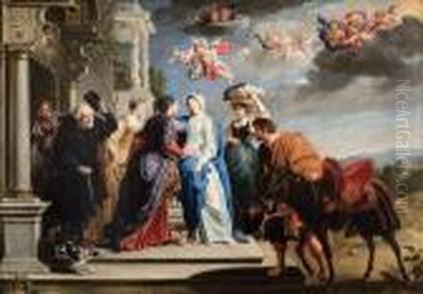 La Visitation Oil Painting by Willem van, the Elder Herp