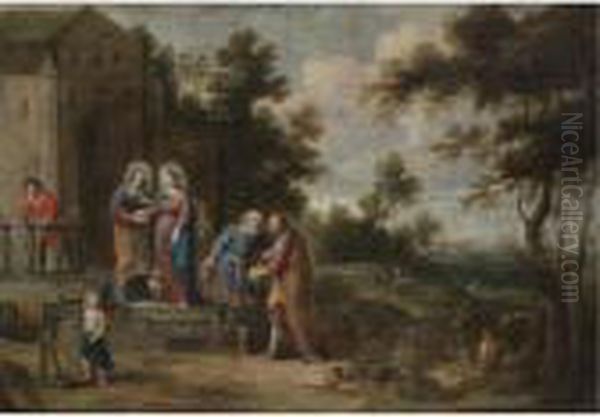 The Visitation Oil Painting by Willem van, the Elder Herp