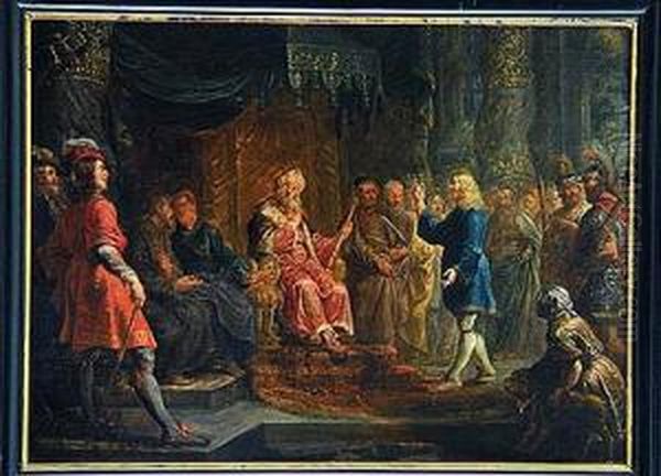 Jose Interpreta Los Suenos Del Faraon Oil Painting by Willem van, the Elder Herp