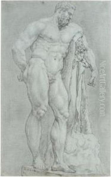 Farnese Hercules Oil Painting by Pieter van Lint