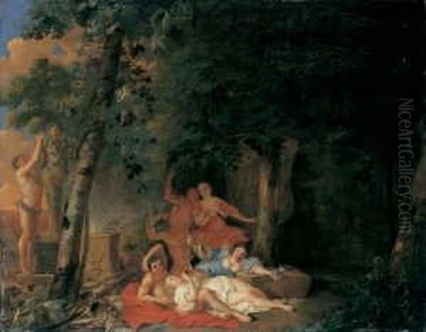 Bacchanal. Oil Painting by Jacob van Loo