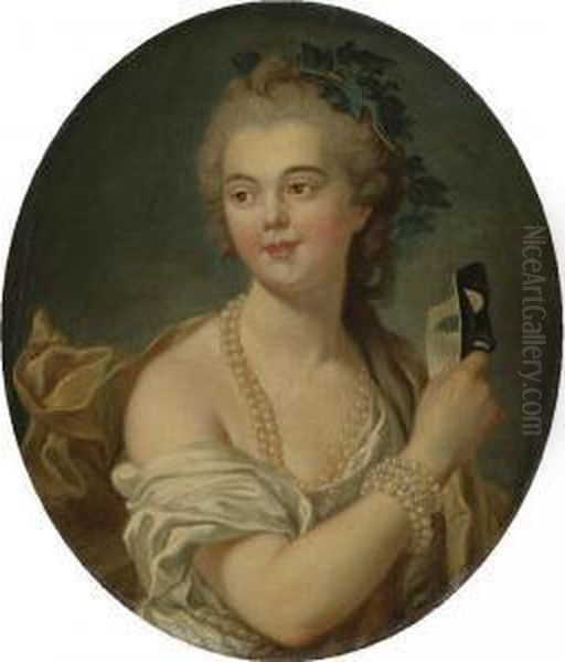Property Of The Baltimore Museum Of Art Sold To Benefit Future Acquisitions
 

 
 
 

 
 Mademoiselle Van Loo Holding A Mask Oil Painting by Louis-Michel Van Loo