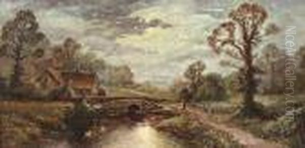 La Vie A Ferme Oil Painting by Emile Van Marcke De Lumman