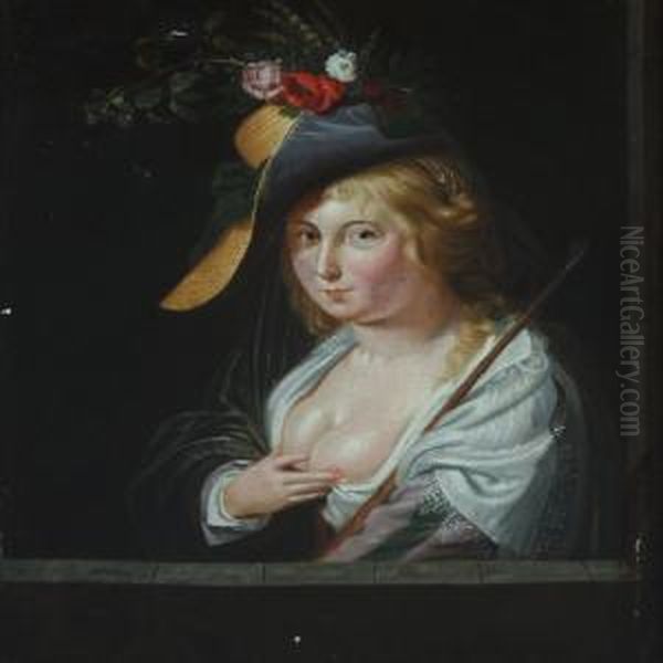 Portait Of A Younglady Oil Painting by Han Van Meegeren