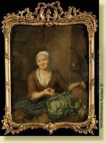 La Marchande De Legumes Oil Painting by Frans van Mieris