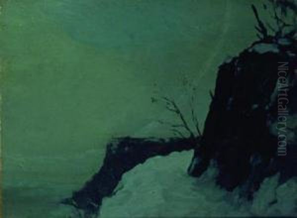 Ring Of The Moon Oil Painting by Dearing Van Perrine