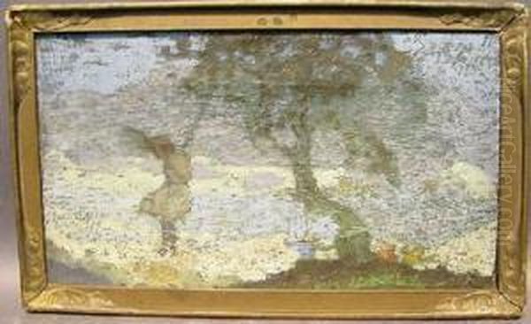 (i) The Rope Swing Oil Painting by Dearing Van Perrine