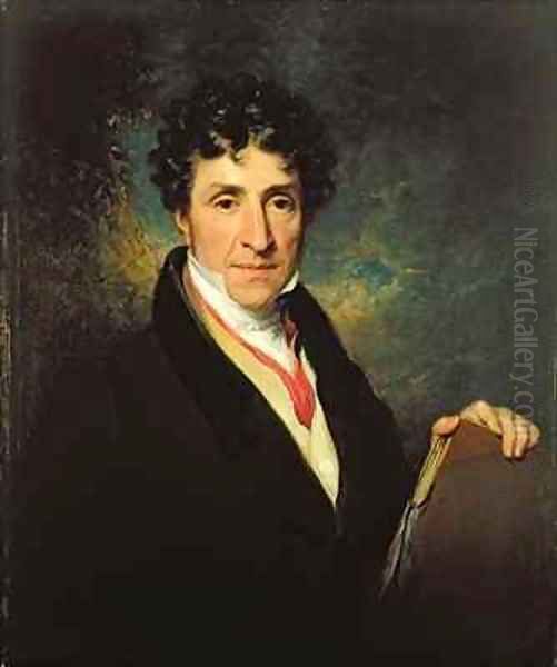 Portrait of Charles Henry Schwanfelder 1774-1837 Oil Painting by William Frederick