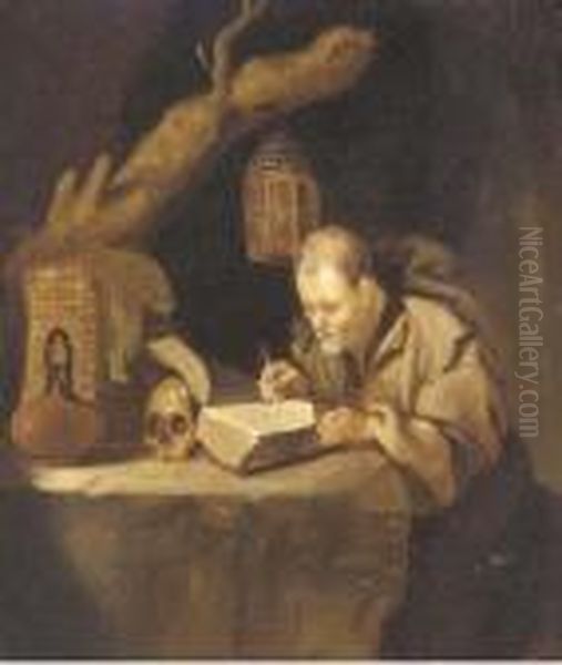 Saint Jerome Oil Painting by An Adriansz Van Staveren