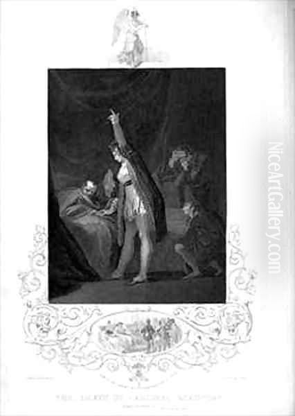 The Death of Cardinal Beaufort Act III Scene 3 Oil Painting by Johann Henry Fuseli