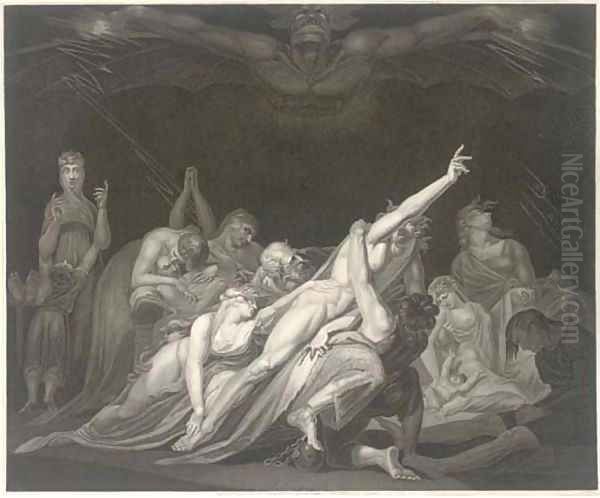 The Vision of the Lazar-House, by Moses Haughtton Oil Painting by Johann Henry Fuseli
