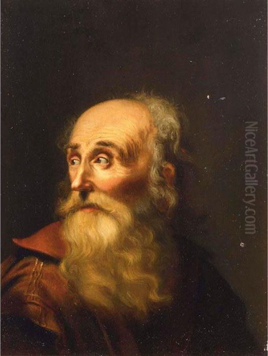 A Portrait Of An Elderly Woman Oil Painting by Dominicus van Tol