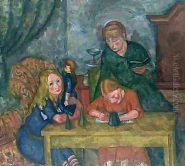 The Childrens Parlour Oil Painting by Fritz Friedrichs