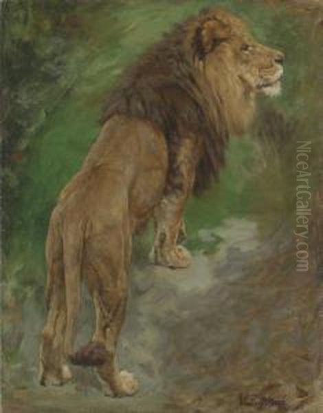 Standing Proud Oil Painting by Geza Vastagh