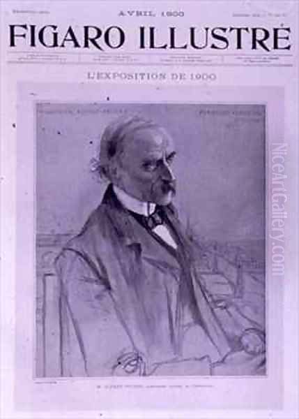 Alfred Picard General Commissioner of the Universal Exhibition in 1899 Oil Painting by Francois Flameng