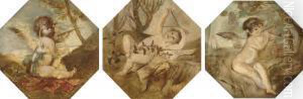 Allegories Of Music Oil Painting by Eduard Veith