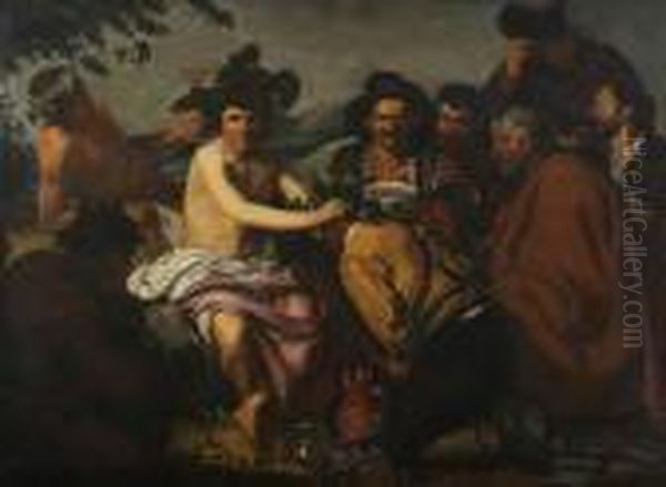 Los Borachos Oil Painting by Diego Rodriguez de Silva y Velazquez