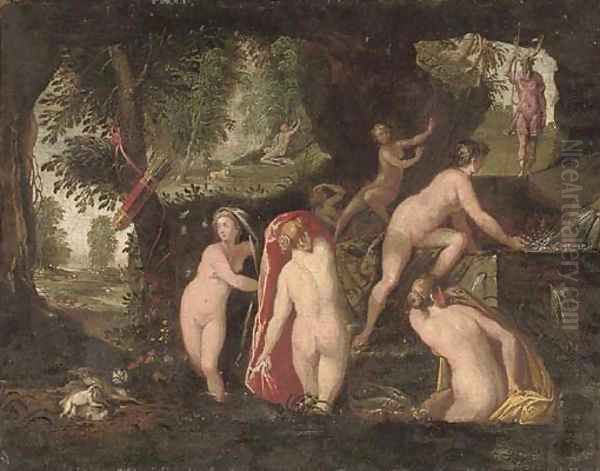 Diana and Actaeon Oil Painting by Paolo Fiammingo
