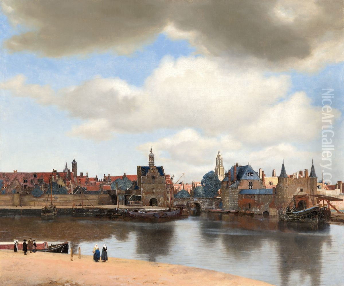 View Of Delft Oil Painting by Jan Vermeer Van Delft