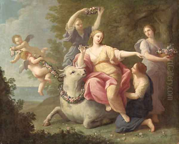 The Rape of Europa Oil Painting by Marcantonio Franceschini)