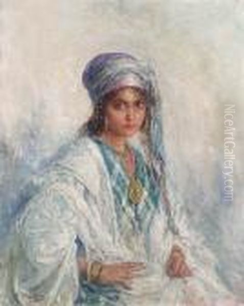 The Arab Beauty Oil Painting by Edouard Verschaffelt