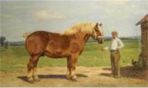 The Horse Dealer Oil Painting by Wouterus Verschuur