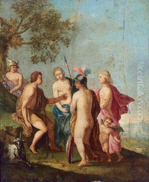 Cerchia Il Giudizio Di Paride Oil Painting by Daniel Vertangen