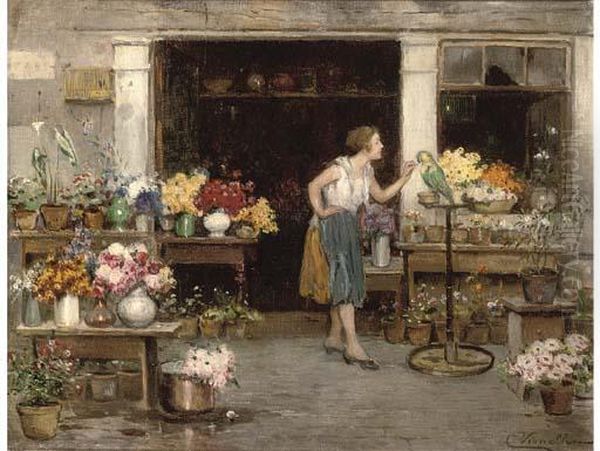 A Well Deserved Treat Oil Painting by Cesare Vianello