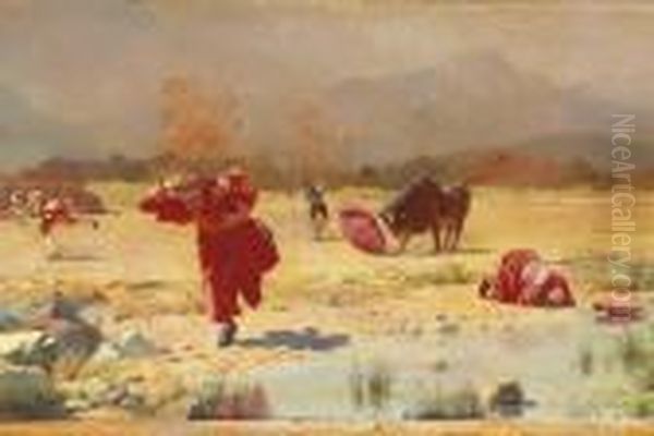 The Church In Danger Oil Painting by Jehan Georges Vibert