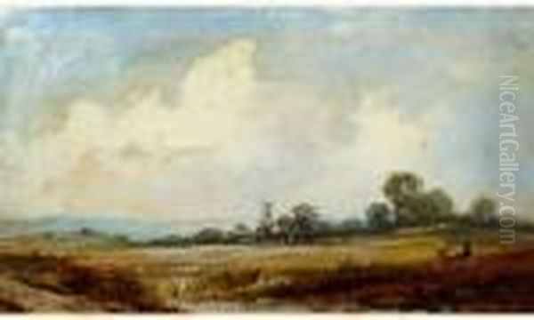 Vue Du Village
 Huile Sur Panneau Oil Painting by Alfred Vickers