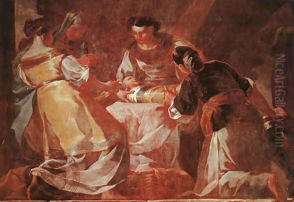 Birth Of The Virgin Oil Painting by Francisco Goya Fuendetodos