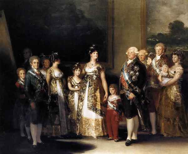 Charles IV And His Family Oil Painting by Francisco Goya Fuendetodos