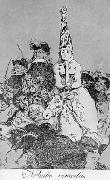 Caprichos Plate 24 Nothing Could Be Done About It Oil Painting by Francisco Goya Fuendetodos