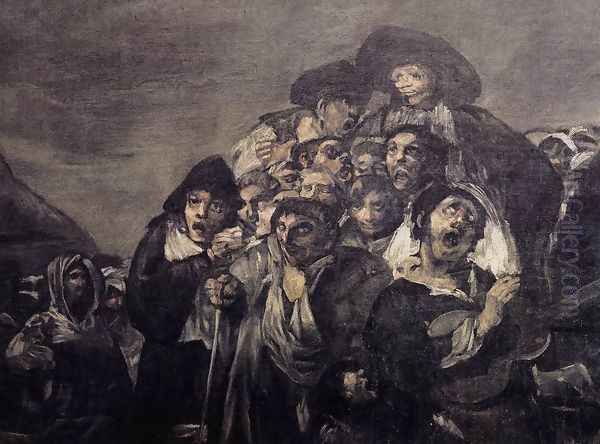 A Pilgrimage to San Isidro (detail 1) Oil Painting by Francisco Goya Fuendetodos