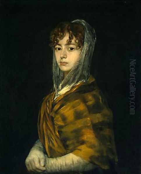Senora Sabasa Garcia Oil Painting by Francisco Goya Fuendetodos