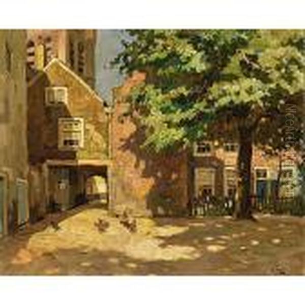 View Of Delft Oil Painting by Bernard, Ben Viegers