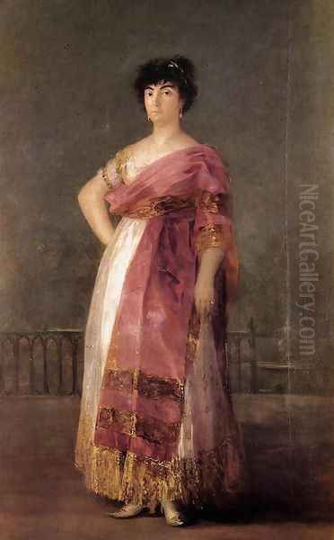 La Tirana Oil Painting by Francisco Goya Fuendetodos